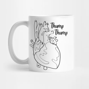 Thump Thump on white Mug